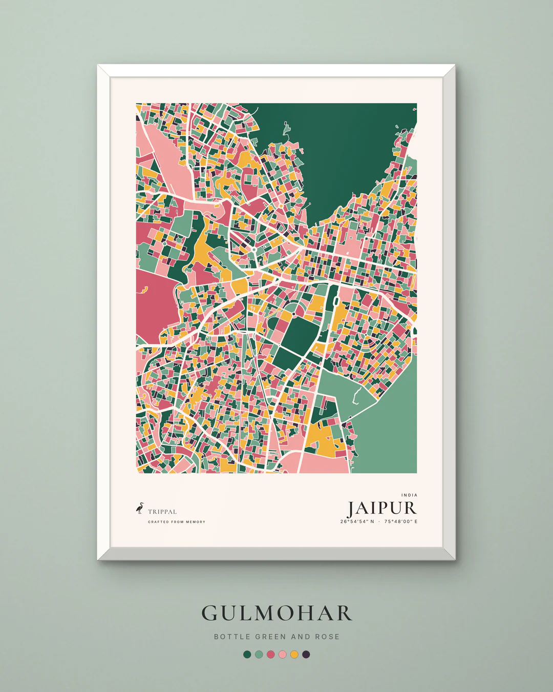 Jaipur city map in Gulmohar