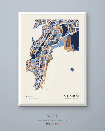 Mumbai city map in Neel